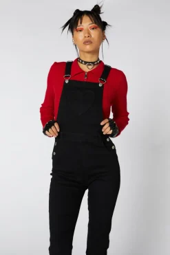Women Dangerfield Dresses & Pinafores*Pocket Heart Denim Overall