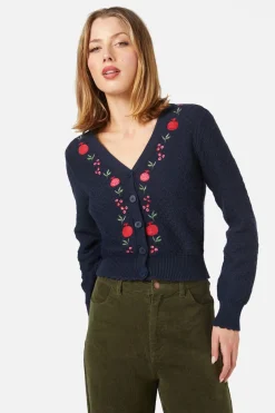 Women Princess Highway Knitwear & Cardis*Pomegranate Emb Cardi