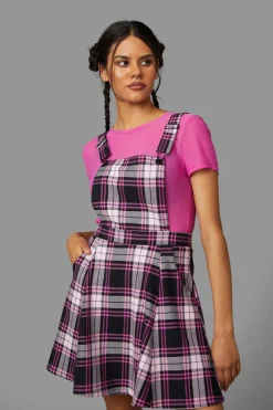 Women Black Friday Dresses & Pinafores*Posh Tartan Pinafore