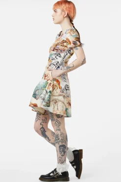 Women Dangerfield Dresses & Pinafores*Prehistoric Dino Tile Print Dress