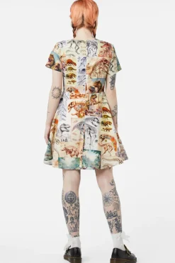 Women Dangerfield Dresses & Pinafores*Prehistoric Dino Tile Print Dress