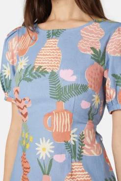 Women Princess Highway Dresses & Pinafores*Pretty Vases Midi Dress