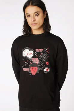 Men Black Friday Jumpers & Knits*Print Goth Sweater