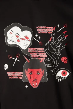 Men Black Friday Jumpers & Knits*Print Goth Sweater