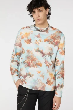 Men Dangerfield Jumpers & Knits*Printed Art Mural Sweater