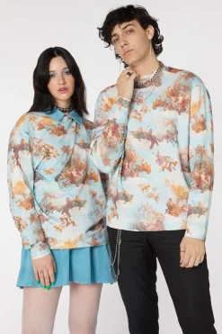 Men Dangerfield Jumpers & Knits*Printed Art Mural Sweater