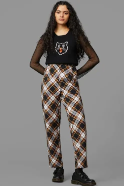 Women Black Friday Pants & Jumpsuits*Pumpkin Tartan Pant