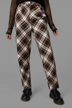 Women Black Friday Pants & Jumpsuits*Pumpkin Tartan Pant