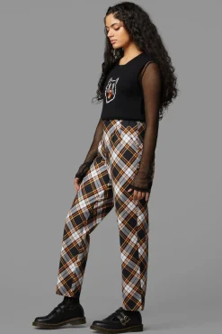 Women Black Friday Pants & Jumpsuits*Pumpkin Tartan Pant