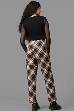 Women Black Friday Pants & Jumpsuits*Pumpkin Tartan Pant