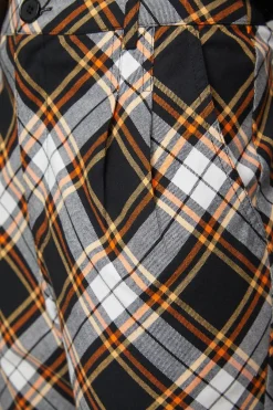 Women Black Friday Pants & Jumpsuits*Pumpkin Tartan Pant