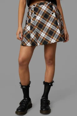 Women Black Friday Skirts & Skorts*Pumpkin Tartan Skirt