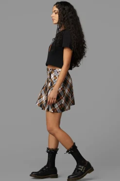 Women Black Friday Skirts & Skorts*Pumpkin Tartan Skirt