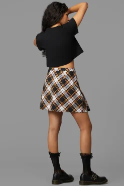 Women Black Friday Skirts & Skorts*Pumpkin Tartan Skirt