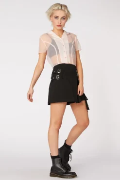 Women Dangerfield Skirts & Skorts*Punk Morpho Drill Skort