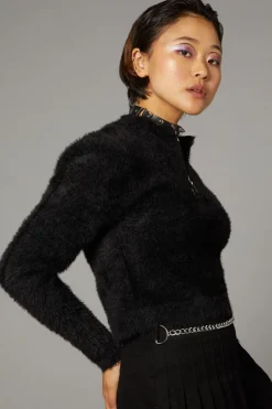 Women Black Friday Knitwear & Cardis*Punk Trim Knit