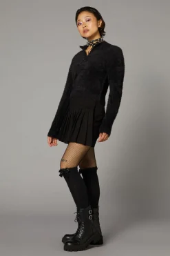 Women Black Friday Knitwear & Cardis*Punk Trim Knit