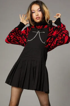 Women Black Friday Dresses & Pinafores*Punk Trim Pinafore