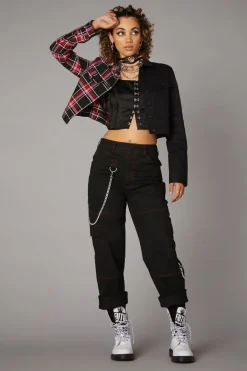 Women Black Friday Jackets & Coats*Punk Valentine Tartan Jacket