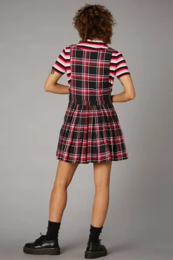 Women Black Friday Dresses & Pinafores*Punk Valentine Tartan Pinafore
