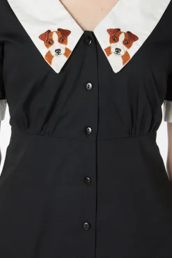 Women Dangerfield Dresses & Pinafores*Puppy Embroidery Dress