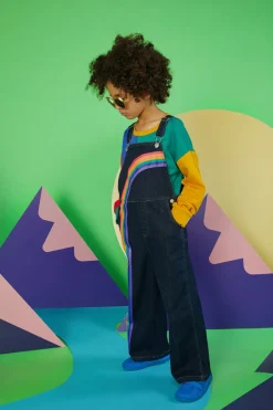 Kids Dangerkids Bottoms*Rainbow Denim Kids Overalls