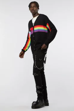 Men Dangerfield Coats & Jackets*Rainbow Intarsia Cardi