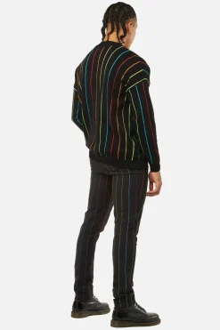 Men Dangerfield Jumpers & Knits*Rainbow Pin Stripe Os Cardi