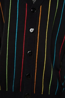 Men Dangerfield Jumpers & Knits*Rainbow Pin Stripe Os Cardi