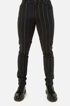 Men Dangerfield Pants & Shorts*Rainbow Pinstripe Skinny Pants