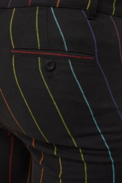 Men Dangerfield Pants & Shorts*Rainbow Pinstripe Skinny Pants