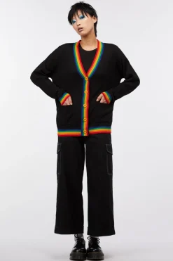 Women Dangerfield Knitwear & Cardis*Rainbow Ringer Cardi