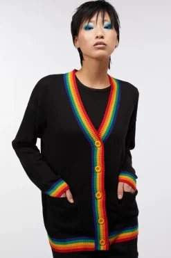 Women Dangerfield Knitwear & Cardis*Rainbow Ringer Cardi