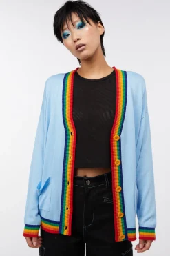Women Dangerfield Knitwear & Cardis*Rainbow Ringer Cardi