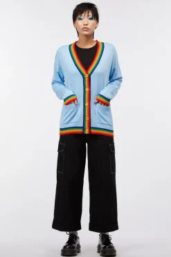Women Dangerfield Knitwear & Cardis*Rainbow Ringer Cardi