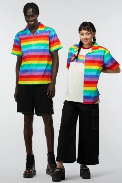 Men Dangerfield Shirts & Tees*Rainbow Short Sleeve Shirt