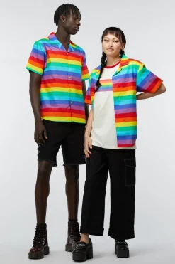 Men Dangerfield Shirts & Tees*Rainbow Short Sleeve Shirt