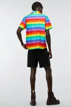 Men Dangerfield Shirts & Tees*Rainbow Short Sleeve Shirt