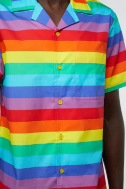 Men Dangerfield Shirts & Tees*Rainbow Short Sleeve Shirt