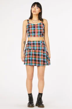 Women Dangerfield Skirts & Skorts*Rainbow Tartan Mini Skirt