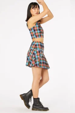 Women Dangerfield Skirts & Skorts*Rainbow Tartan Mini Skirt