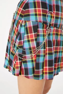 Women Dangerfield Skirts & Skorts*Rainbow Tartan Mini Skirt