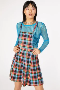 Women Dangerfield Dresses & Pinafores*Rainbow Tartan Pinafore