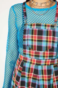 Women Dangerfield Dresses & Pinafores*Rainbow Tartan Pinafore