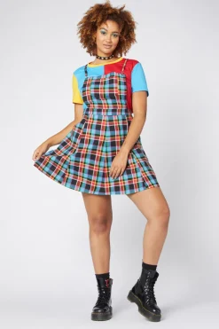 Women Dangerfield Dresses & Pinafores*Rainbow Tartan Pinafore