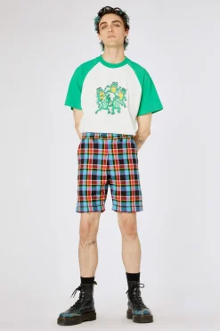 Men Dangerfield Pants & Shorts*Rainbow Tartan Twill Short