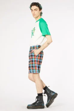 Men Dangerfield Pants & Shorts*Rainbow Tartan Twill Short