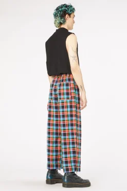 Men Dangerfield Pants & Shorts*Rainbow Tartan Wide Leg Pant