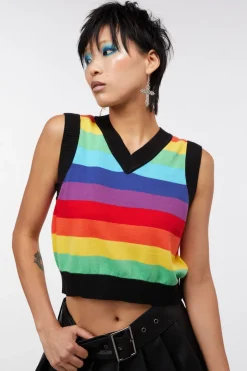 Women Dangerfield Knitwear & Cardis*Rainbow Vest