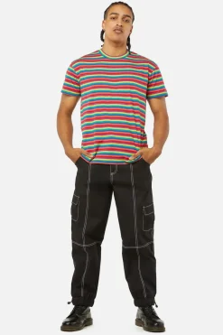 Men Dangerfield Shirts & Tees*Rainbow Yarndye Stripes Tee